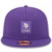 Бейсболка Minnesota Vikings New Era Purple 2025 Sideline 59FIFTY