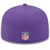Бейсболка Minnesota Vikings New Era Purple 2025 Sideline 59FIFTY