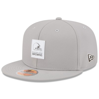 Бейсболка Cleveland Browns New Era Gray 2025 Sideline 59FIFTY