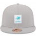 Бейсболка Miami Dolphins New Era Gray 2025 Sideline 59FIFTY Fitted