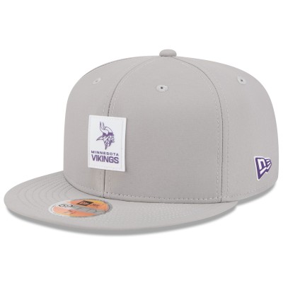 Бейсболка Minnesota Vikings New Era Gray 2025 Sideline 59FIFTY
