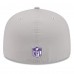 Бейсболка Minnesota Vikings New Era Gray 2025 Sideline 59FIFTY