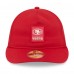 Бейсболка San Francisco 49ers New Era Scarlet 2025 Sideline Retro Crown 59FIFTY