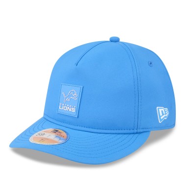 Бейсболка Detroit Lions New Era Blue 2025 Sideline Retro Crown 59FIFTY