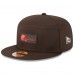 Бейсболка Cleveland Browns New Era Brown 2025 Sideline Split Panel 9FIFTY Snapback
