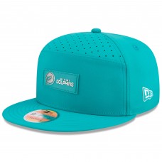 Бейсболка Miami Dolphins New Era Aqua 2025 Sideline Throwback Split Panel 9FIFTY Snapback