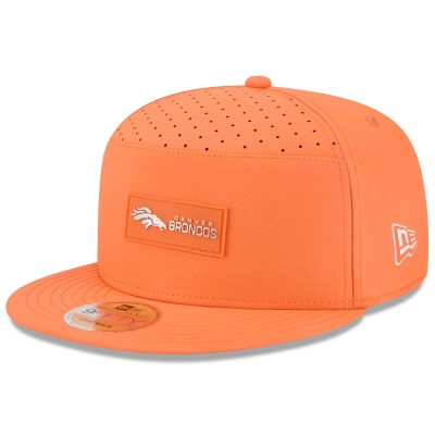 Бейсболка Denver Broncos New Era Orange 2025 Sideline Split Panel 9FIFTY Snapback