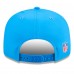 Бейсболка Detroit Lions New Era Blue 2025 Sideline Throwback Split Panel 9FIFTY Snapback