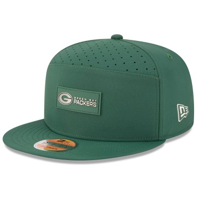 Бейсболка Green Bay Packers New Era Green 2025 Sideline Split Panel 9FIFTY