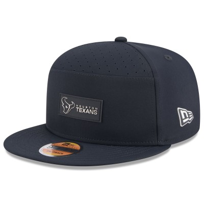 Бейсболка Houston Texans New Era Navy 2025 Sideline Split Panel 9FIFTY Snapback