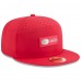 Бейсболка San Francisco 49ers New Era Scarlet 2025 Sideline Throwback Split Panel 9FIFTY Snapback