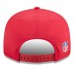 Бейсболка San Francisco 49ers New Era Scarlet 2025 Sideline Throwback Split Panel 9FIFTY Snapback