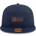 Бейсболка Chicago Bears New Era Navy 2025 Sideline Split Panel 9FIFTY Snapback