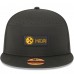 Бейсболка Pittsburgh Steelers New Era Black 2025 Sideline Split Panel 9FIFTY Snapback