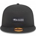 Бейсболка Baltimore Ravens New Era Black 2025 Sideline Split Panel 9FIFTY Snapback