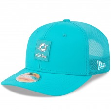 Бейсболка Miami Dolphins New Era Aqua 2025 Sideline 9SEVENTY