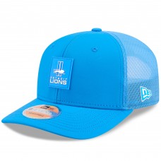Бейсболка Detroit Lions New Era Blue 2025 Sideline Throwback 9SEVENTY Trucker