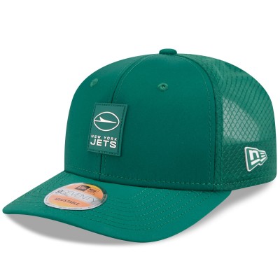 Бейсболка New York Jets New Era Green 2025 Sideline 9SEVENTY Trucker