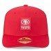 Бейсболка San Francisco 49ers New Era Scarlet 2025 Sideline 9SEVENTY Trucker