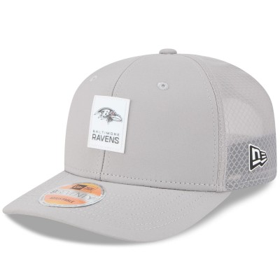 Бейсболка Baltimore Ravens New Era Gray 2025 Sideline 9SEVENTY