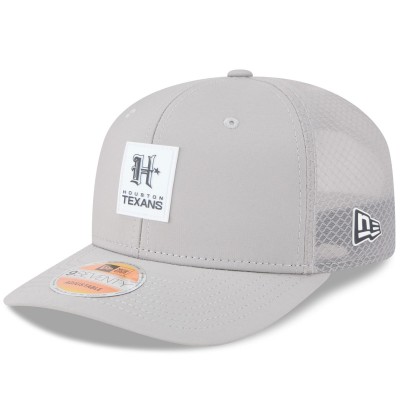 Бейсболка Houston Texans New Era Gray 2025 Sideline H-Town 9SEVENTY