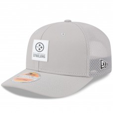 Бейсболка Pittsburgh Steelers New Era Gray 2025 Sideline 9SEVENTY