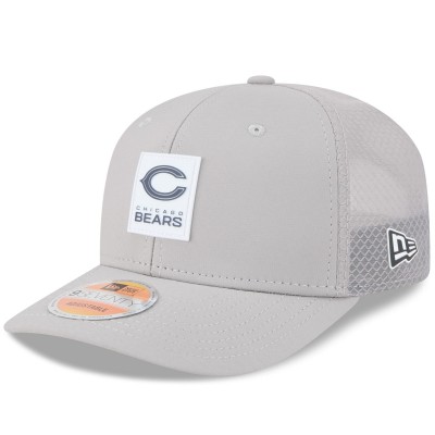Бейсболка Chicago Bears New Era Gray 2025 Sideline 9SEVENTY