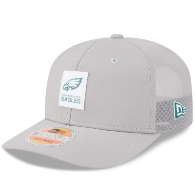 Бейсболка Philadelphia Eagles New Era Gray 2025 Sideline 9SEVENTY