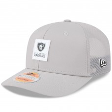 Бейсболка Las Vegas Raiders New Era Gray 2025 Sideline 9SEVENTY