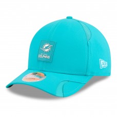 Бейсболка Miami Dolphins New Era Aqua 2025 Sideline M-Crown 9FORTY