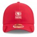 Бейсболка San Francisco 49ers New Era Scarlet 2025 Sideline M-Crown 9FORTY