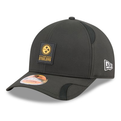 Бейсболка Pittsburgh Steelers New Era Black 2025 Sideline M-Crown 9FORTY
