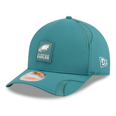 Бейсболка Philadelphia Eagles New Era Midnight Green 2025 Sideline M-Crown 9FORTY