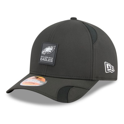 Бейсболка Philadelphia Eagles New Era Black 2025 Sideline M-Crown 9FORTY