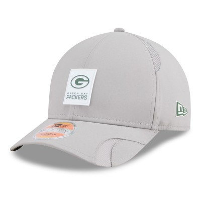 Бейсболка Green Bay Packers New Era Gray 2025 Sideline M-Crown 9FORTY