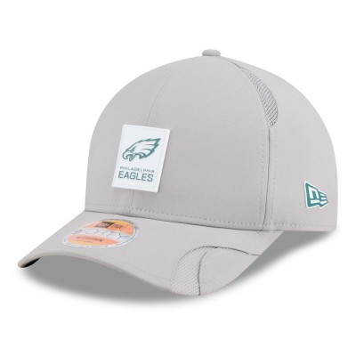 Бейсболка Philadelphia Eagles New Era Gray 2025 Sideline M-Crown 9FORTY
