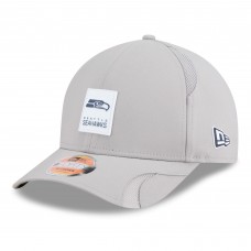 Бейсболка Seattle Seahawks New Era Gray 2025 Sideline M-Crown 9FORTY
