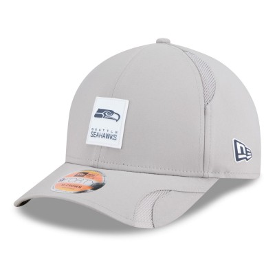 Бейсболка Seattle Seahawks New Era Gray 2025 Sideline M-Crown 9FORTY