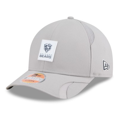 Бейсболка Chicago Bears New Era Gray 2025 Sideline M-Crown 9FORTY