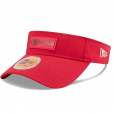 San Francisco 49ers New Era Scarlet 2025 Sideline Visor