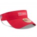San Francisco 49ers New Era Scarlet 2025 Sideline Visor