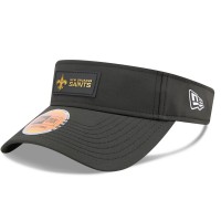 New Orleans Saints New Era Black 2025 Sideline Visor