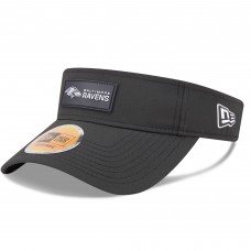 Baltimore Ravens New Era Black 2025 Sideline Visor