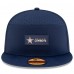 Бейсболка Dallas Cowboys New Era Navy 2025 Sideline Split Panel 9FIFTY Snapback