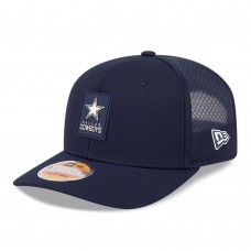 Бейсболка Dallas Cowboys New Era Navy 2025 Sideline 9SEVENTY Trucker