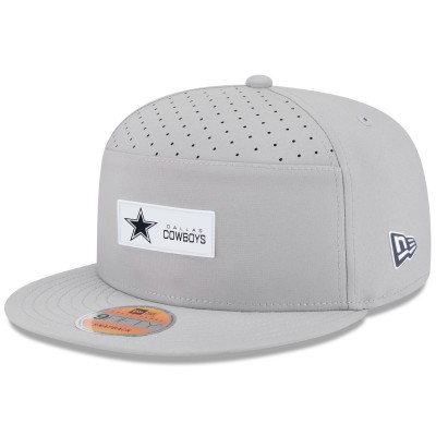 Бейсболка Dallas Cowboys New Era Gray 2025 Sideline Split Panel 9FIFTY Snapback