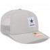 Бейсболка Dallas Cowboys New Era Gray 2025 Sideline 9SEVENTY Trucker