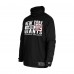 New York Giants New Era Black Functional Fandom Balaclava Helmet Stripe Tri-Blend Hoodie