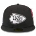Бейсболка Kansas City Chiefs New Era x Alpha Industries Black 59FIFTY