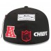 Бейсболка Kansas City Chiefs New Era x Alpha Industries Black 59FIFTY